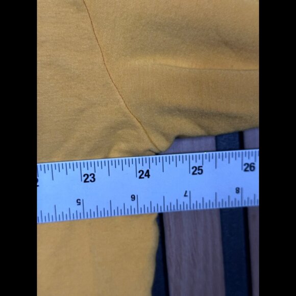 Monrow Sweater Large Womens Orange Fleece Pullover Crewneck Hoodie Stretch - Picture 3 of 8